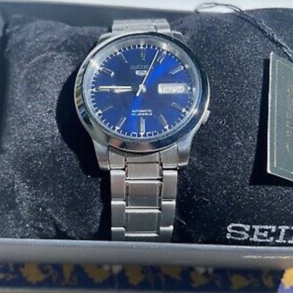 SEIKO 5 SNK793 Blue Dial Stainless Steel Automatic - Picture 1 of 1